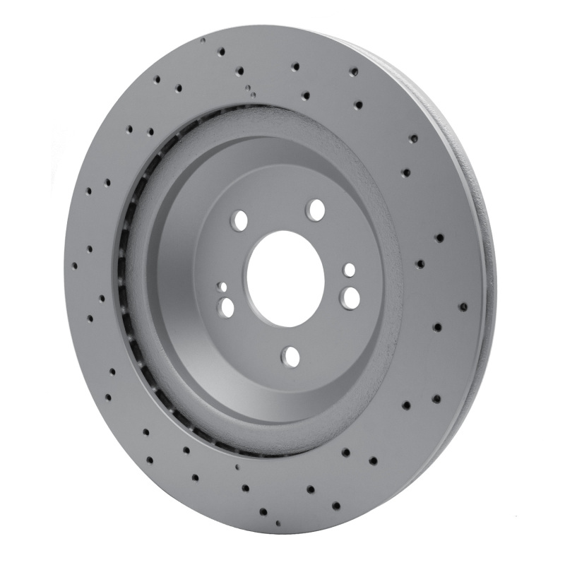 Mercedes-Benz S560 Brake Rotor (1) - Rear - R1 Concepts - GeoSPEC Coated Rotor - Drilled - `14-`21